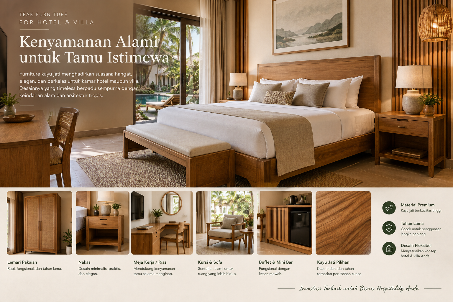 furniture hotel kayu jati